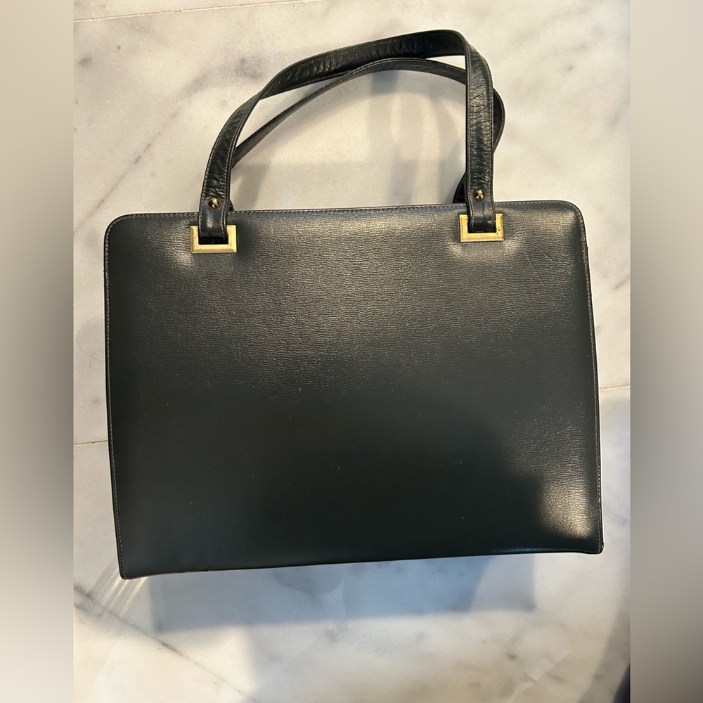 Vintage 1970s navy blue purse